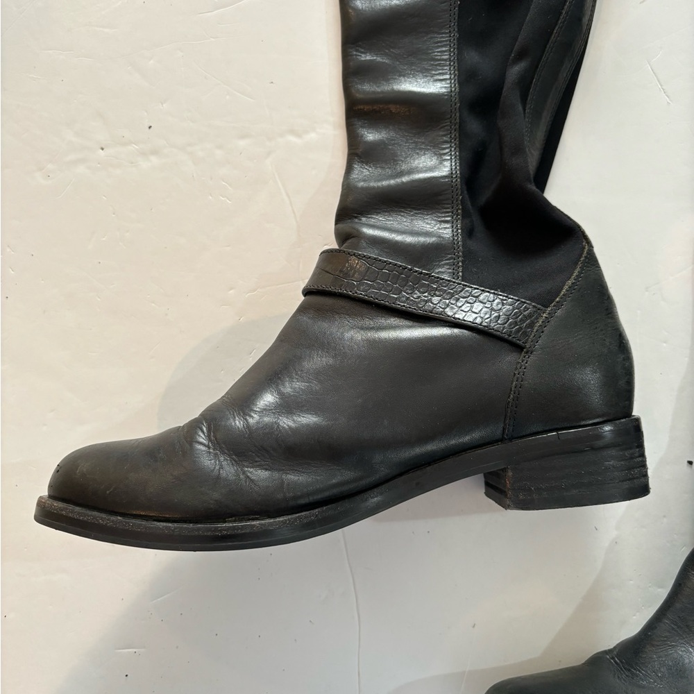COLE HAAN Black Tall BOOTS 6.5B - Picture 3 of 16